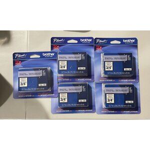Brother TZe-141 Black Print on Clear Laminated Tape for P-touch Label Maker Set5